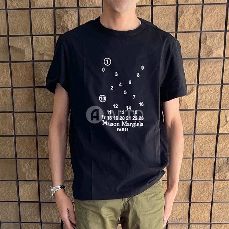 楽天市場】Maison Margielaメゾンマルジェラナンバーロゴ 刺繍 半袖T