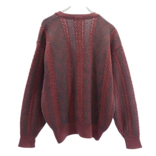 楽天市場】イヴサンローラン 90s ウール100％ Vネック 総柄 ニット L