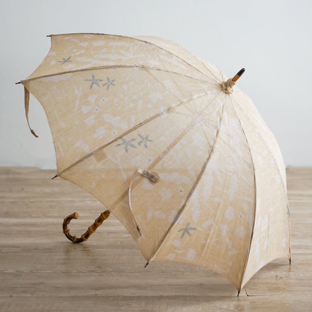 麻（リネン）を使ったほぐし織の日傘「甲州織 しらべ」 – 傘専門店
