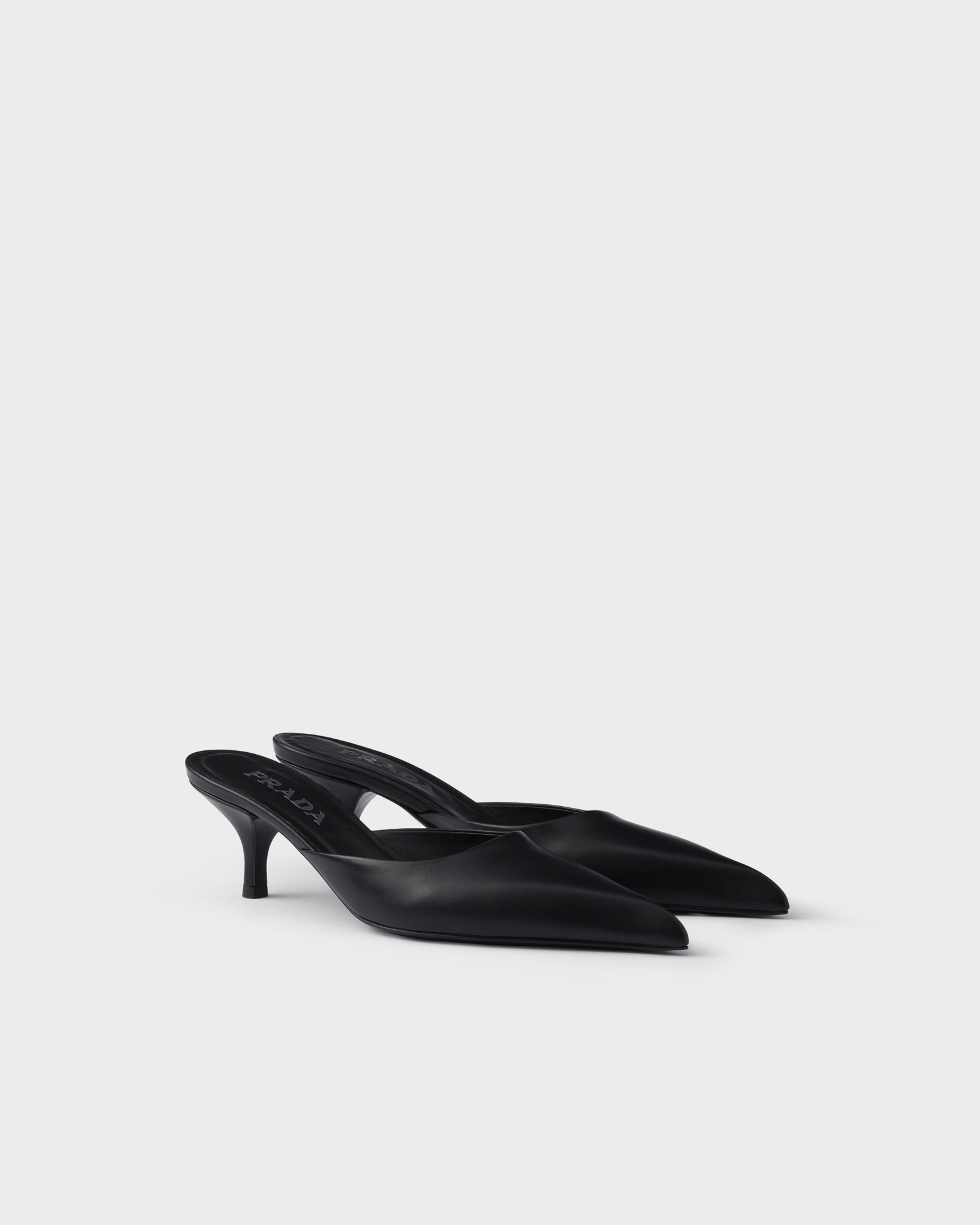 靴 Arcive PRADA leather mules black Prada Leather Mules | Saks