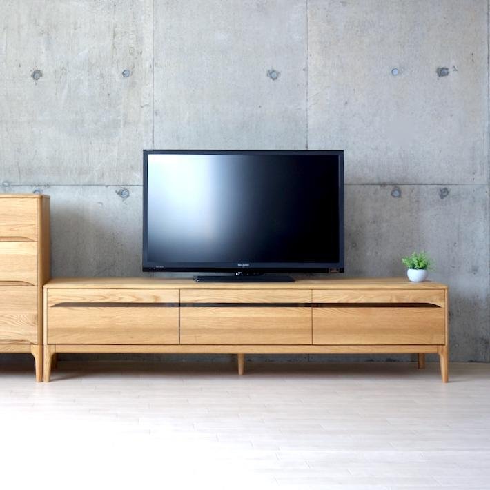 テレビボード 150 ウォールナット 無垢材 テレビ台 天然木 木製 av