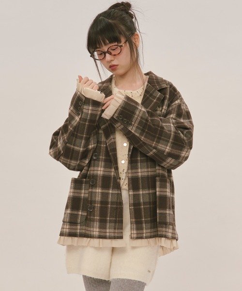 frill layered design jacket / フリルレイヤードデザインジャケット