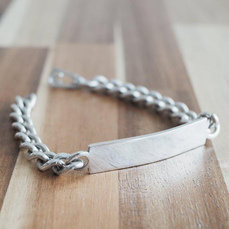 英国製 1976年 ヴィンテージ】IDブレスレット ホールマーク