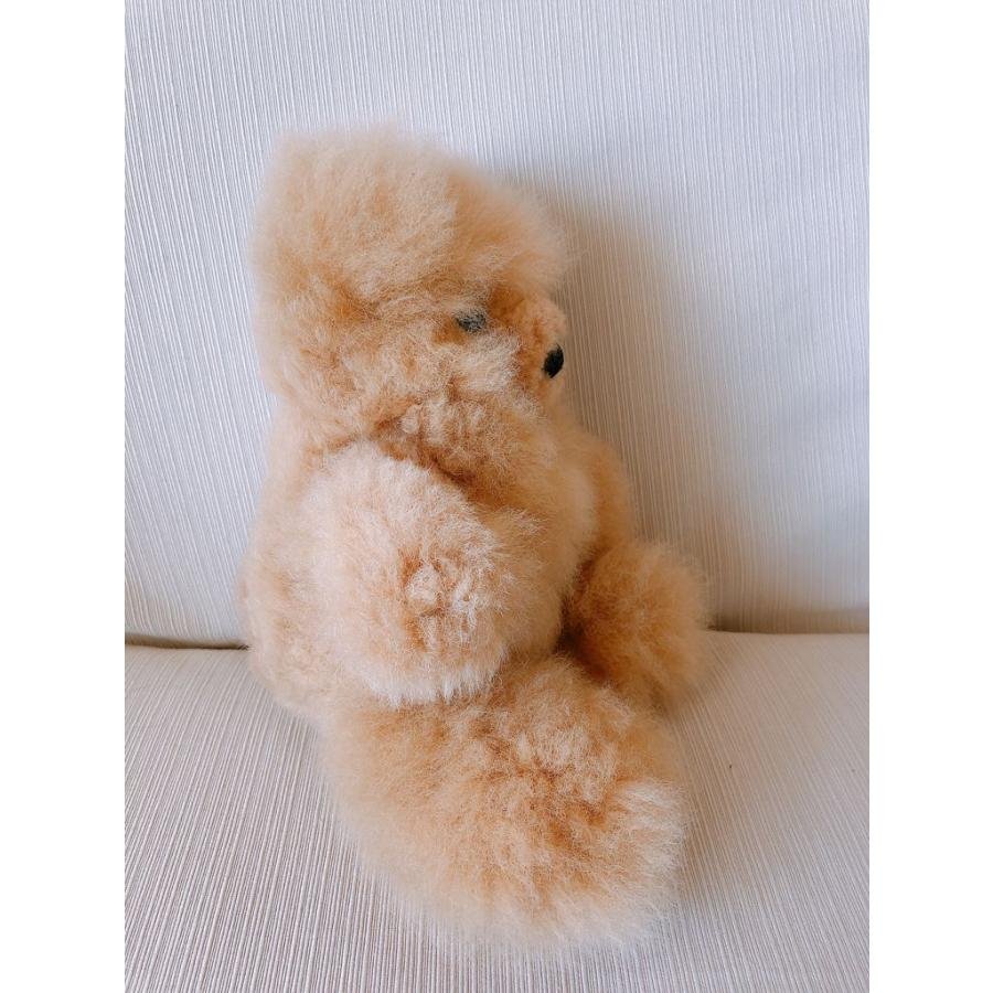 100％ベビーアルパカ毛 ぬいぐるみ (ベージュ) 送料無料 : アンデス