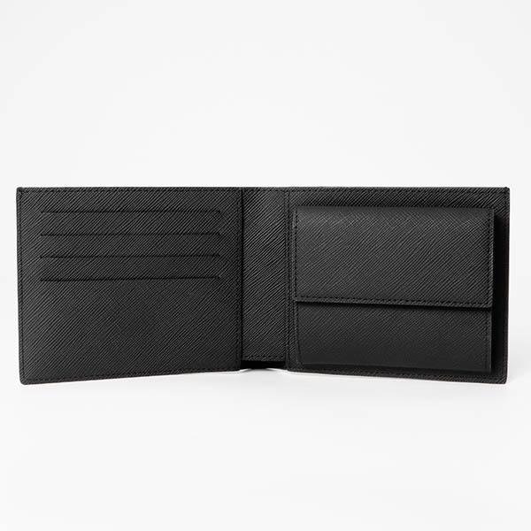 dunhill（ダンヒル） 《ポイント5倍》ダンヒル 二つ折り財布 ブラック