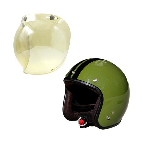 TWR ジェットヘルメット (カムフラージュグリーン) & バブルシール (FM