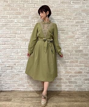 Amazon.co.jp: [アクシーズファム] ワンピース ナポレオン風ハイネック