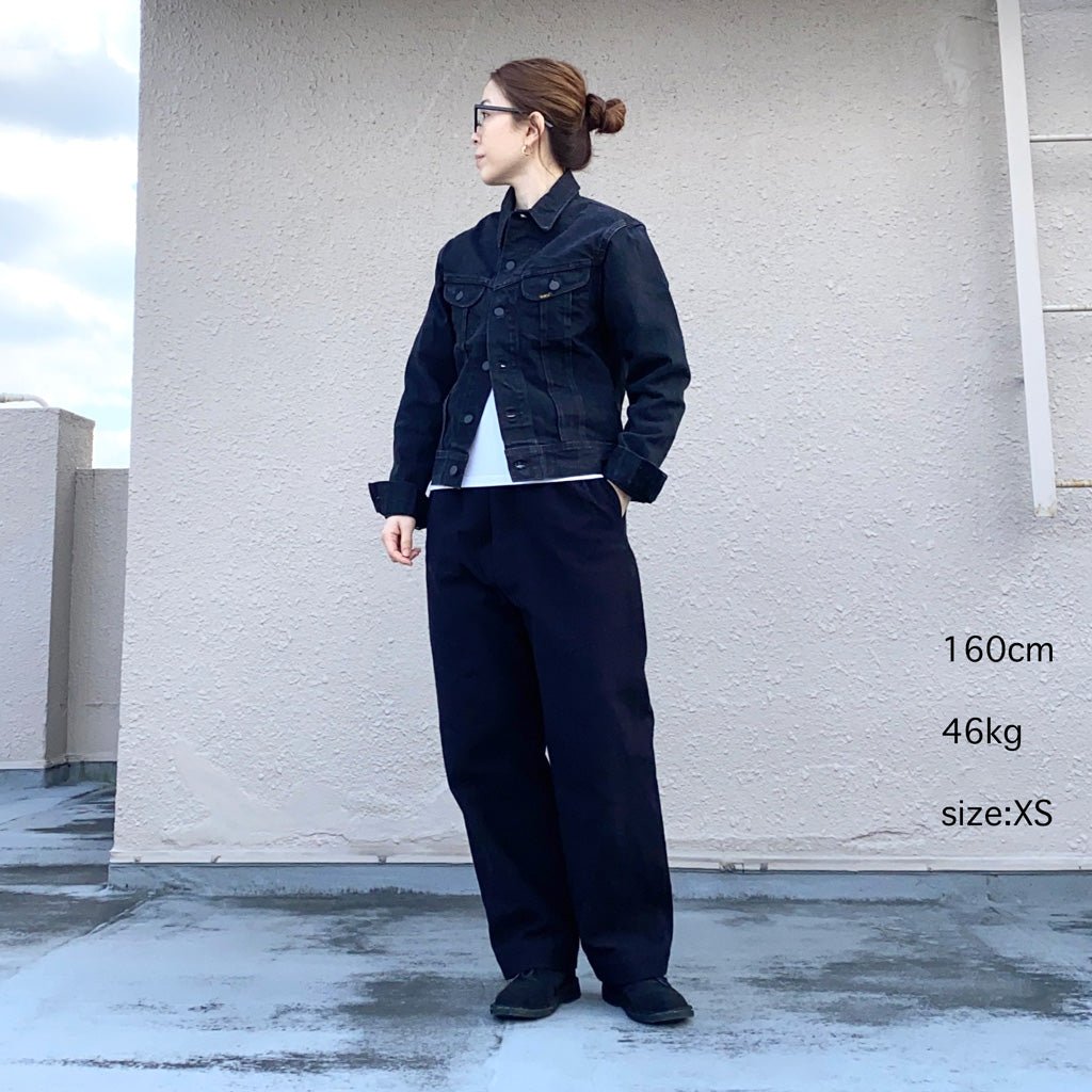 Double RL (ダブル アール エル) : DENIM TRUCKER JACKET (BLACK