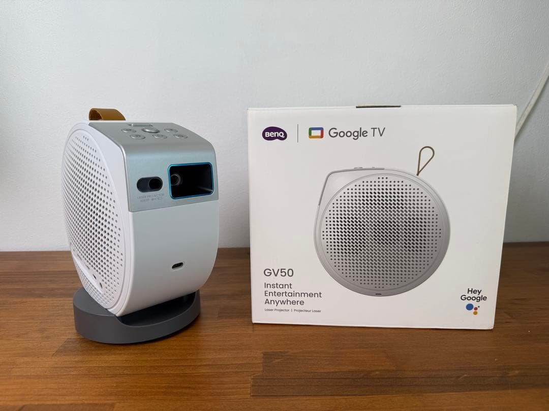 BenQ GV50 プロジェクター 本体 GV50 | 1080p 500lm Laser Portable Projector for Bedside Ceiling