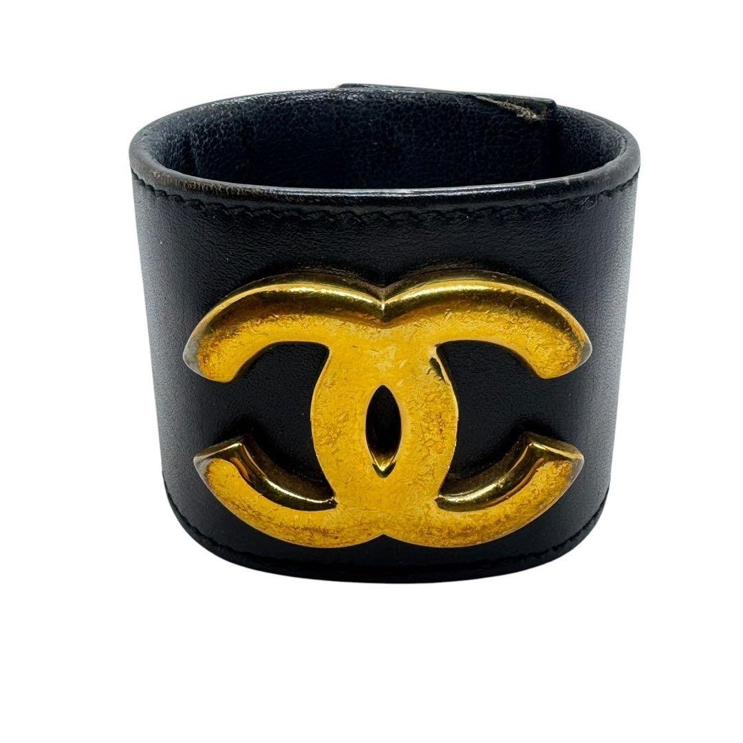 【希少品】 シャネル ブレスレット 97A ココマーク ヴィンテージ CHANEL ココマーク ターンロック ラインストーン ブレスレット 97A
