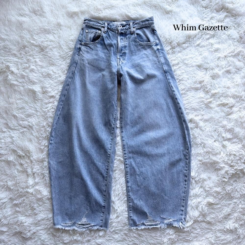 ウィムガゼット　ラインカーブデニム　DENIM　ブルー　36 Whim Gazette（ウィムガゼット）の「ラインカーブデニム（デニムパンツ